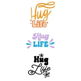 Hug Life Pack SVG Cuttable Designs