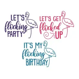 Birthday Flamingo SVG