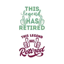 This Legend has Retired SVG