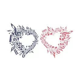 Musical Heart SVG