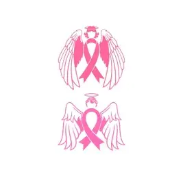 Breast Cancer Angel Ribbon SVG