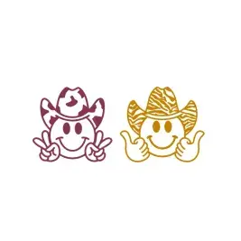Cowboy Smile Face SVG