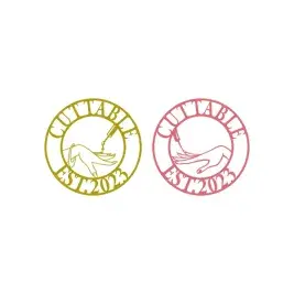 Nail Salon Circle Logo Frame SVG