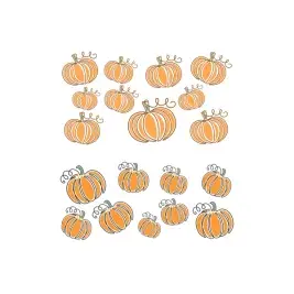 Seamless Pumpkins Pattern Decal SVG
