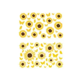 Seamless Sunflowers Decal SVG