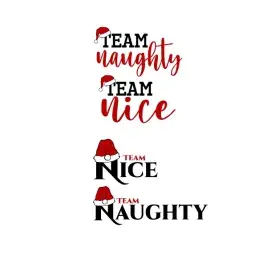 Team Naughty Team Nice SVG
