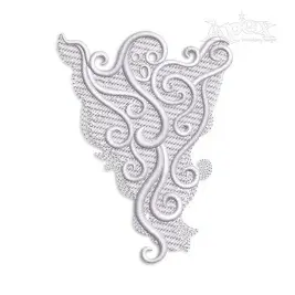Ghost with Swirling Pattern