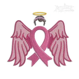 Cancer Awareness Ribbon Angel