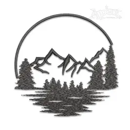 Circle Forest Scene