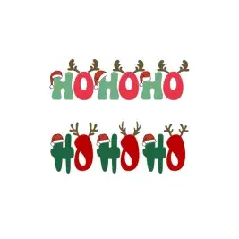 Chrsitmas Hohoho Art SVG Vector Cuttable Design
