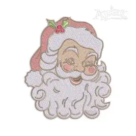 Vintage Santa Claus Machine Embroidery Design