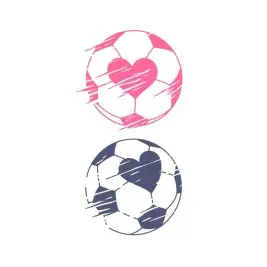 Soccer Heart Ball SVG Cuttable Designs