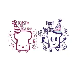 Toast to the New Year SVG