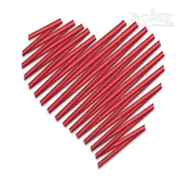 Zigzag Doodle Heart Machine Embroidery Design