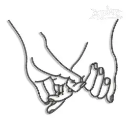 Pinky Promise Machine Embroidery Design