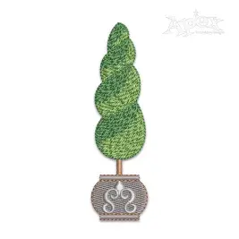 Landscape Decorative Tree Machine Embroidery Design