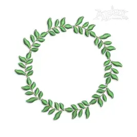 Leaves Wreath Circle Frame
