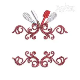 Baking Tools Split Frame Machine Embroidery Design