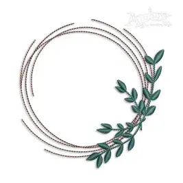 Leaves Branch Circle Frame