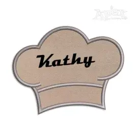 Cooking Hat Embroidery Design