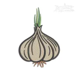 Garlic Machine Embroidery Design