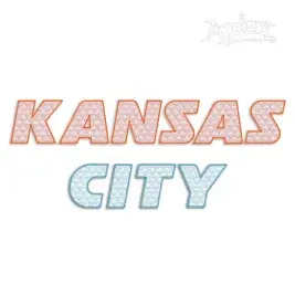 Kansas Block Applique Machine Embroidery Font