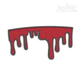 Liquid Dripping Border Machine Embroidery Design by Apex
