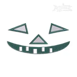 Jack-o'-Lantern Face Machine Embroidery Design