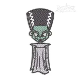Bride of Frankenstein Machine Embroidery Design