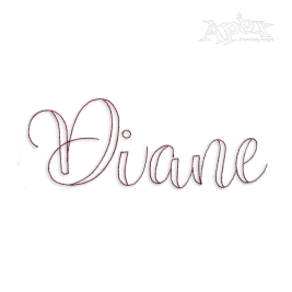 Lylah Sketch Machine Embroidery Font by Apex