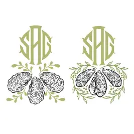 Oyster and Wreath SVG