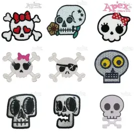 Cute Skull Embroidery Designs Bundle thumbnail