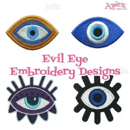 evil eye embroidery design thumbnail bundle