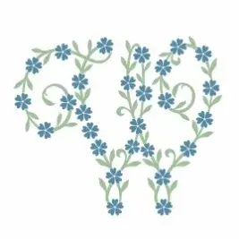Forget-Me-Not Flowers Installable Font - OTF TTF Keyboard Typable W