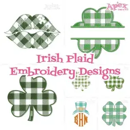 irish plaid shamrock thumbnail bundle