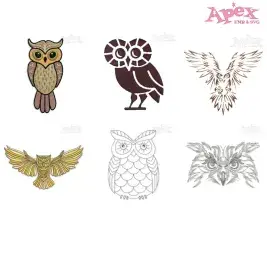 Owl Embroidery Designs Bundle thumbnail