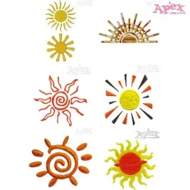 Sun and Sunshine Embroidery Designs Bundle thumbnail