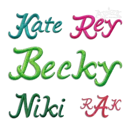 Alabama Script Machine Embroidery Font - Apex All