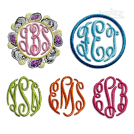 Apex Round Machine Embroidery Font by Apex all 3