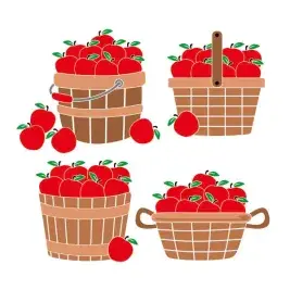 Apple Basket SVG Cuttable Design