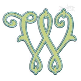 Arabesque Machine Machine Embroidery Font by Apex W