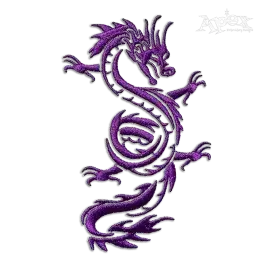 Asian Dragon Machine Embroidery Design - Apex