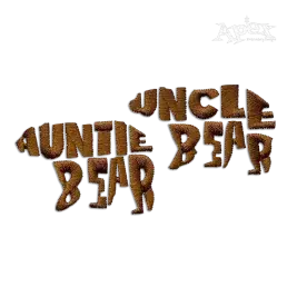 Auntie and Uncle Bear Aunt Machine Embroidery Design by Apex All