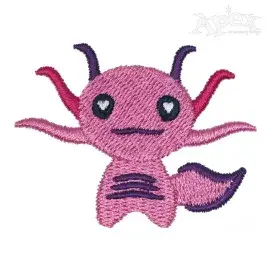 Axololt Walking Fish Embroidery Design