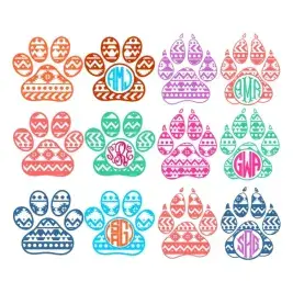 Aztec Paw Cuttable Designs