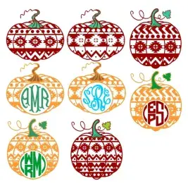 Aztec Print Pumpkin Cuttable Designs
