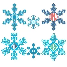 Aztec Print Snow Flake Pack Cuttable Designs