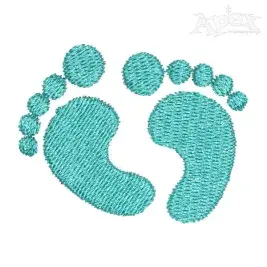 Baby Feet Embroidery Design
