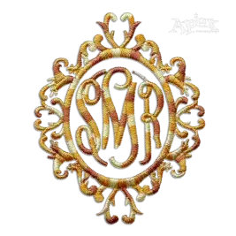 Baroque Machine Embroidery Monogram Frame Designs by Apex Digitizing