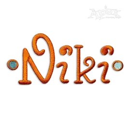 Bas Machine Embroidery Font by Apex Monogram Letter